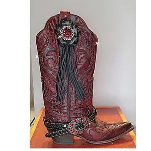 Size 8 Custom Corral  Boots